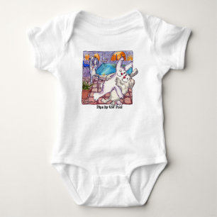 Cartoon konijnen "Dips by the Pool"-baby Romper