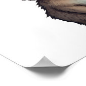 Cartoon konijnenillustratie poster (Hoek)