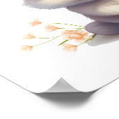 Cartoon konijnenillustratie poster (Hoek)