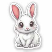 Cartoon konijnenillustratie sticker (Voorkant)