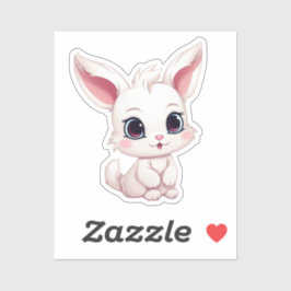 Cartoon konijnenillustratie sticker
