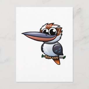 Cartoon Kookaburra Briefkaart