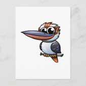 Cartoon Kookaburra Briefkaart (Voorkant)