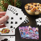 Cartoon KPop Meidengroep Pokerkaarten (Insitu)