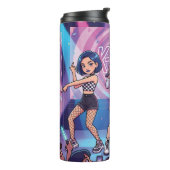 Cartoon KPop Meidengroep Thermosbeker (Gedraaid links)