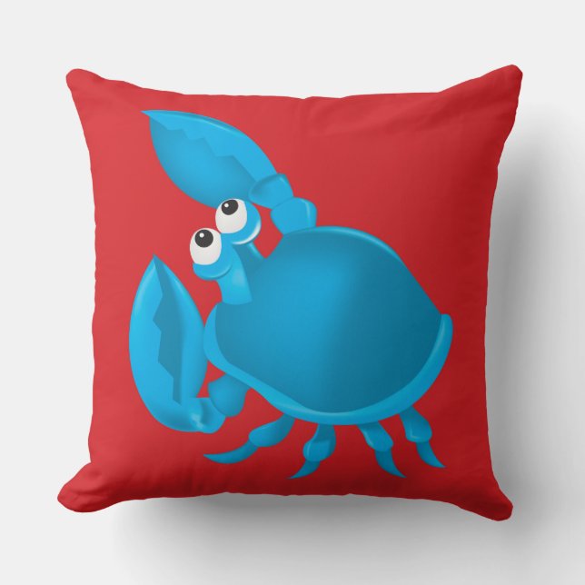 Cartoon krab kussen (Voorkant)