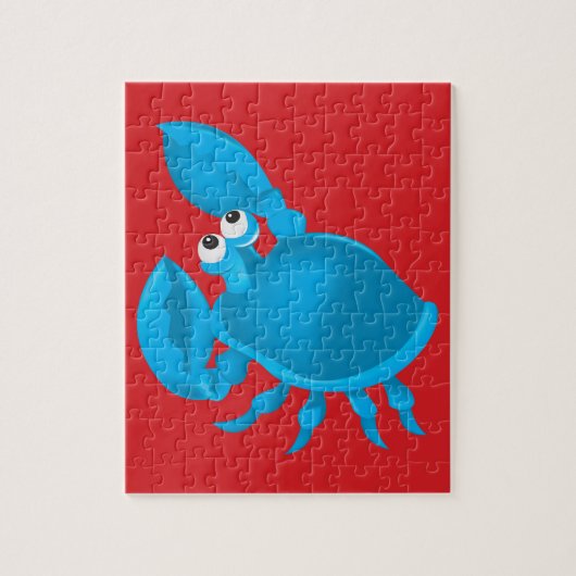 Cartoon krab legpuzzel (Verticaal)