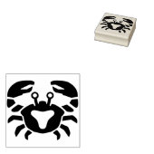 cartoon krab rubberstempel (Gestempeld)