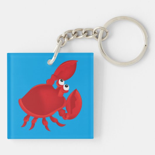 Cartoon krab sleutelhanger (Achterkant)