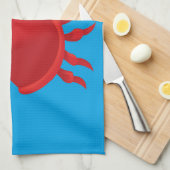 Cartoon krab theedoek (Quarter Fold)