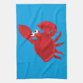 Cartoon krab theedoek (Verticaal)