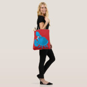 Cartoon krab tote bag (Op model)