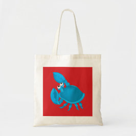 Cartoon krab tote bag
