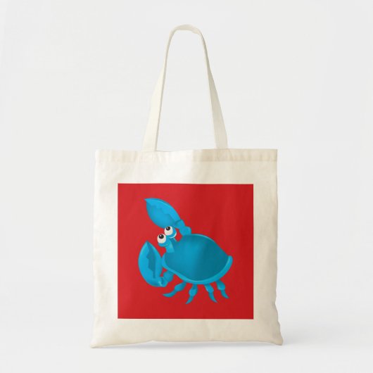 Cartoon krab tote bag (Voorkant)