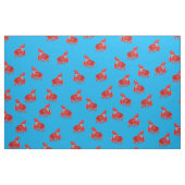 Cartoon Krab Vis Print Patroon Stof (Yard (91,4 cm))