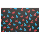 Cartoon Krab Vis Print Patroon Stof (Yard (91,4 cm))