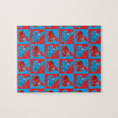 Cartoon krabmozaïek legpuzzel (Horizontaal)