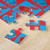 Cartoon krabmozaïek legpuzzel (Zijkant)