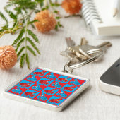 Cartoon krabmozaïek sleutelhanger (Zijkant)