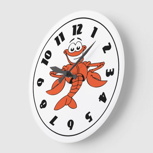 Cartoon kreeft klok (Hoek)