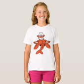 Cartoon kreeft meisjes T-shirt (Voorkant volledig)