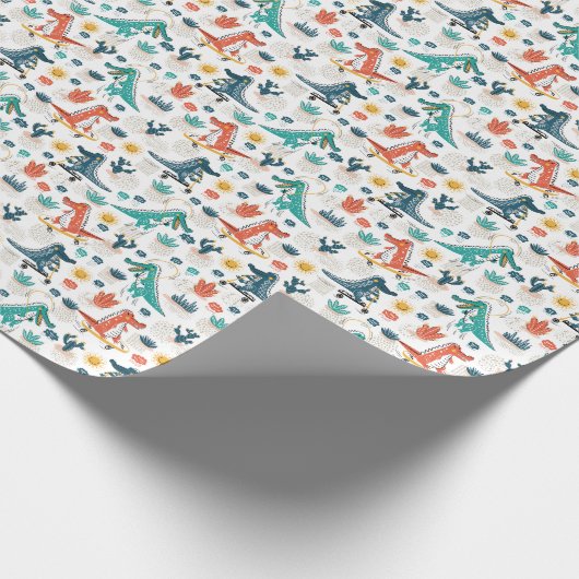 Cartoon Krokodil:  dierenbehang Cadeaupapier (Hoek)