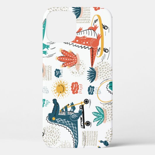Cartoon Krokodil: dierenbehang Case-Mate iPhone Case (Achterkant)