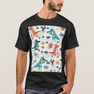 Cartoon Krokodil:  dierenbehang T-shirt