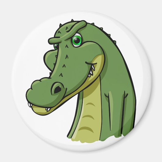 Cartoon Krokodil Magneet (Voorkant)
