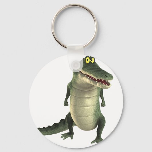 Cartoon Krokodil Sleutelhanger (Voorkant)