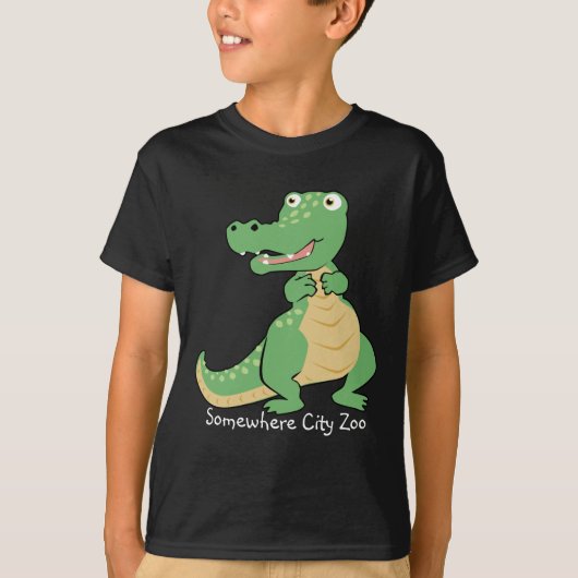 Cartoon krokodil T-shirt (Voorkant)