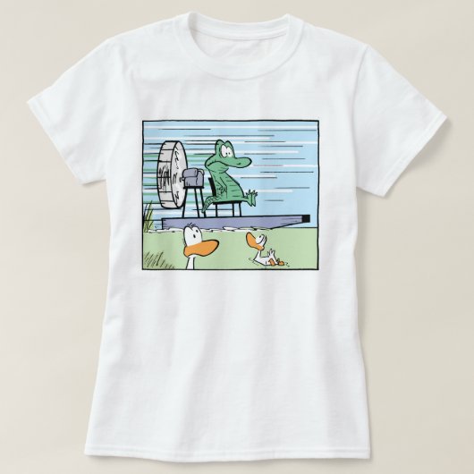 Cartoon Krokodille Shirt voor vrouwen (Design voorkant)