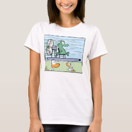 Cartoon Krokodille Shirt voor vrouwen