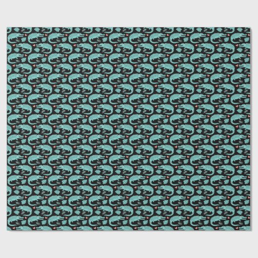 Cartoon krokodillen, schattig naadloos patroon. cadeaupapier (Vlak)