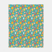 Cartoon kruipen met zand en ornament doedelen fleece deken (Voorkant)