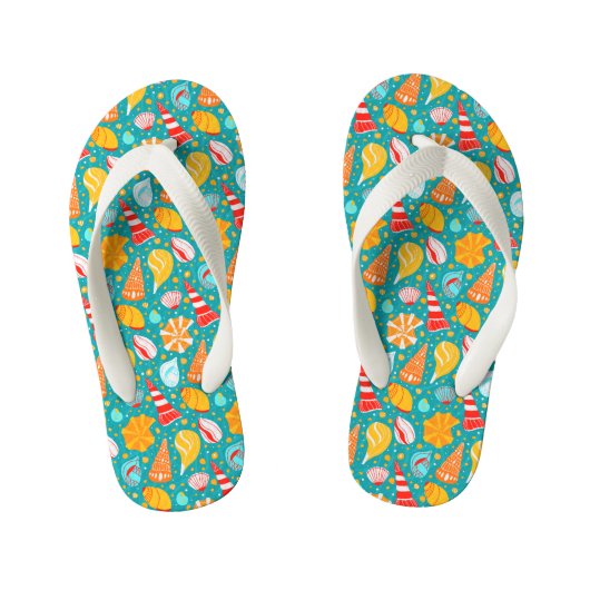Cartoon kruipen met zand en ornament doedelen kinder teenslippers (Voetbed)