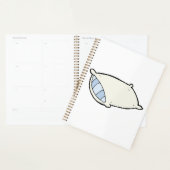 Cartoon kussen met reus planner (Display)