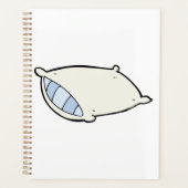 Cartoon kussen met reus planner (Voorkant)