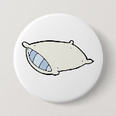 Cartoon kussen met reus ronde button 7,6 cm (Voorkant)