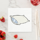 Cartoon kussen met reus servet (Insitu)