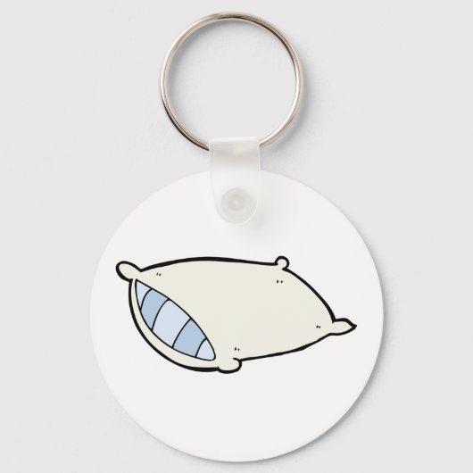 Cartoon kussen met reus sleutelhanger (Achterkant)