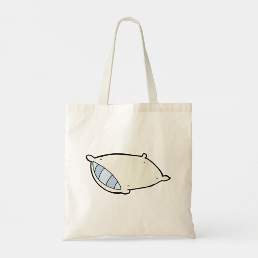 Cartoon kussen met reus tote bag (Achterkant)