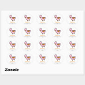 Cartoon Kute Ducking New Baby Gift Label Sticker (Vel)