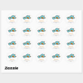 Cartoon Kute Ducking New Baby Gift Label Sticker (Vel)
