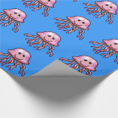 Cartoon kwallen cadeaupapier (Hoek)