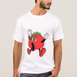 Cartoon La Tomatina heeft tomaat betrapt T-shirt