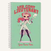 Cartoon Lab Assistant Notitieboek (Voorkant)