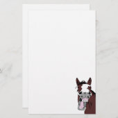 Cartoon Lachen Paard Fun Briefpapier (Voorkant / Achterkant)