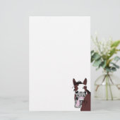 Cartoon Lachen Paard Fun Briefpapier (Staand voorkant)