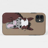 Cartoon Lachend Paard Humor Fun Kantoor Case-Mate iPhone Case (Achterkant (horizontaal))